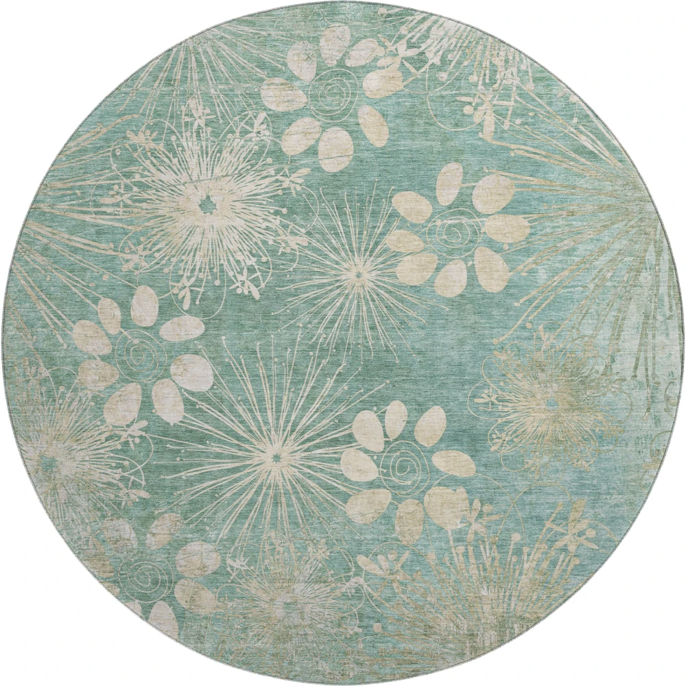 Mayfield AMF2225 Teal 8' x 8' Rug
