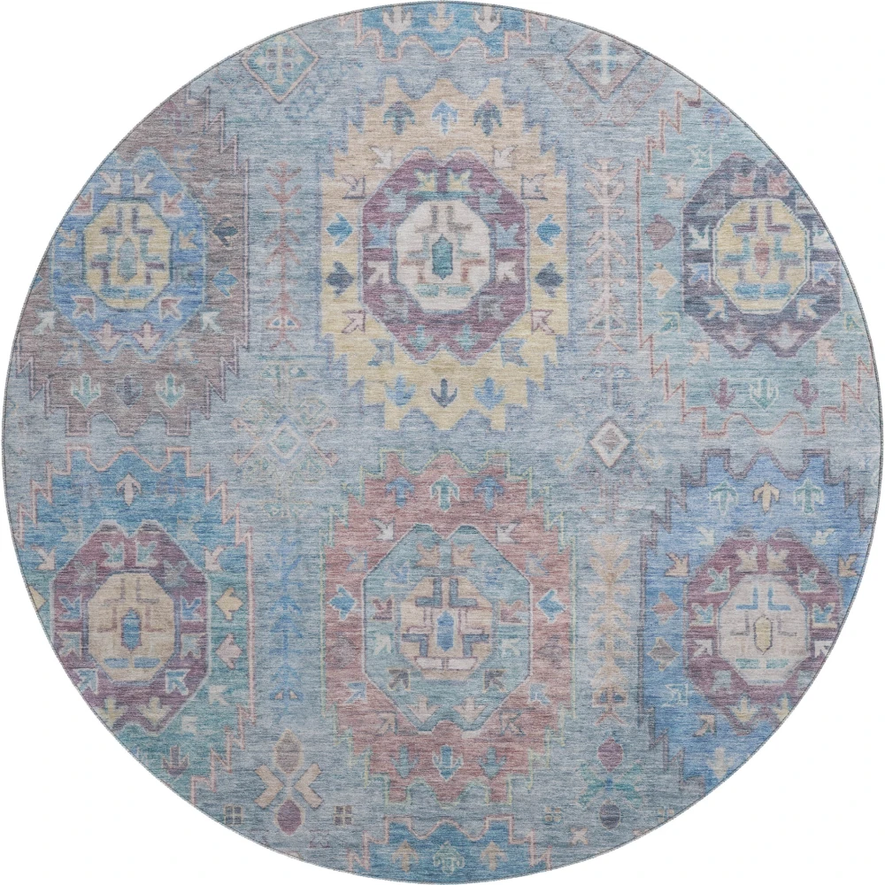 Mayfield AMF2227 Blue 8' x 8' Rug