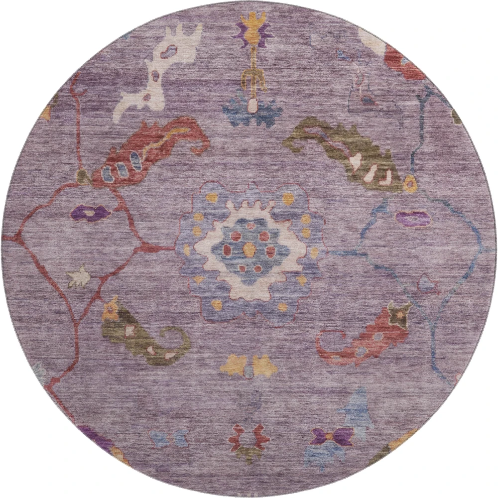Mayfield AMF2229 Plum 8' x 8' Rug