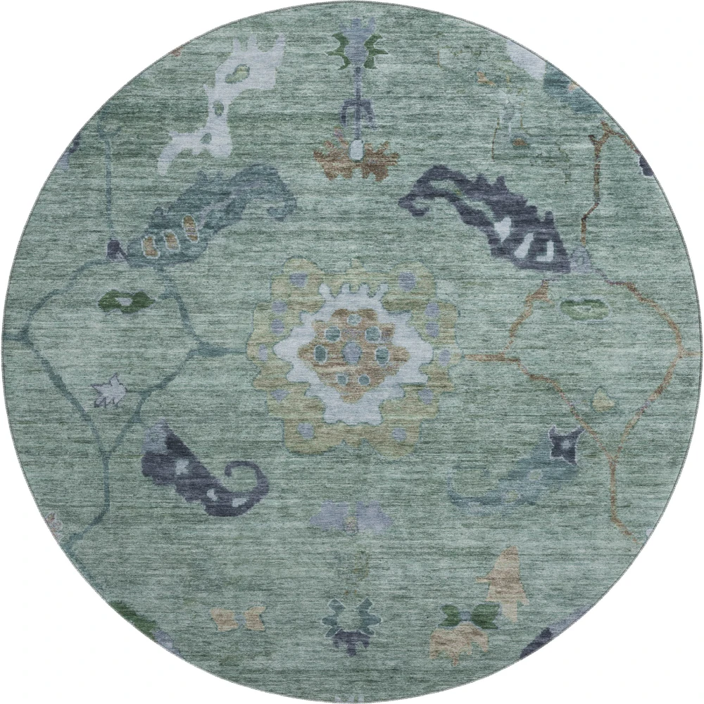 Mayfield AMF2230 Green 8' x 8' Rug