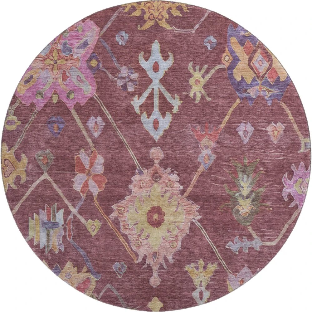 Mayfield AMF2234 Burgundy 8' x 8' Rug