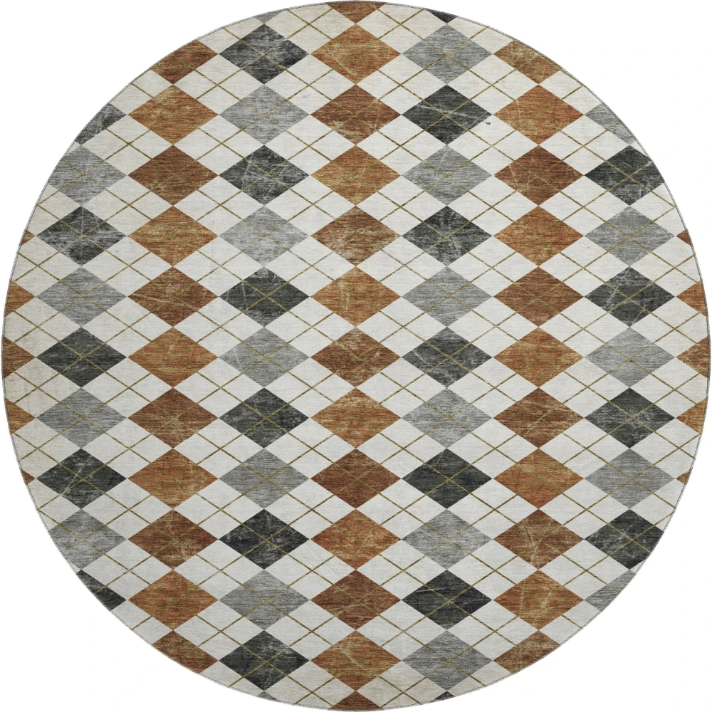 Mayfield AMF2237 Terracotta 8' x 8' Rug