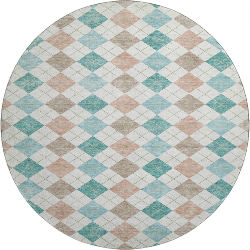 Mayfield AMF2238 Aqua 8' x 8' Rug