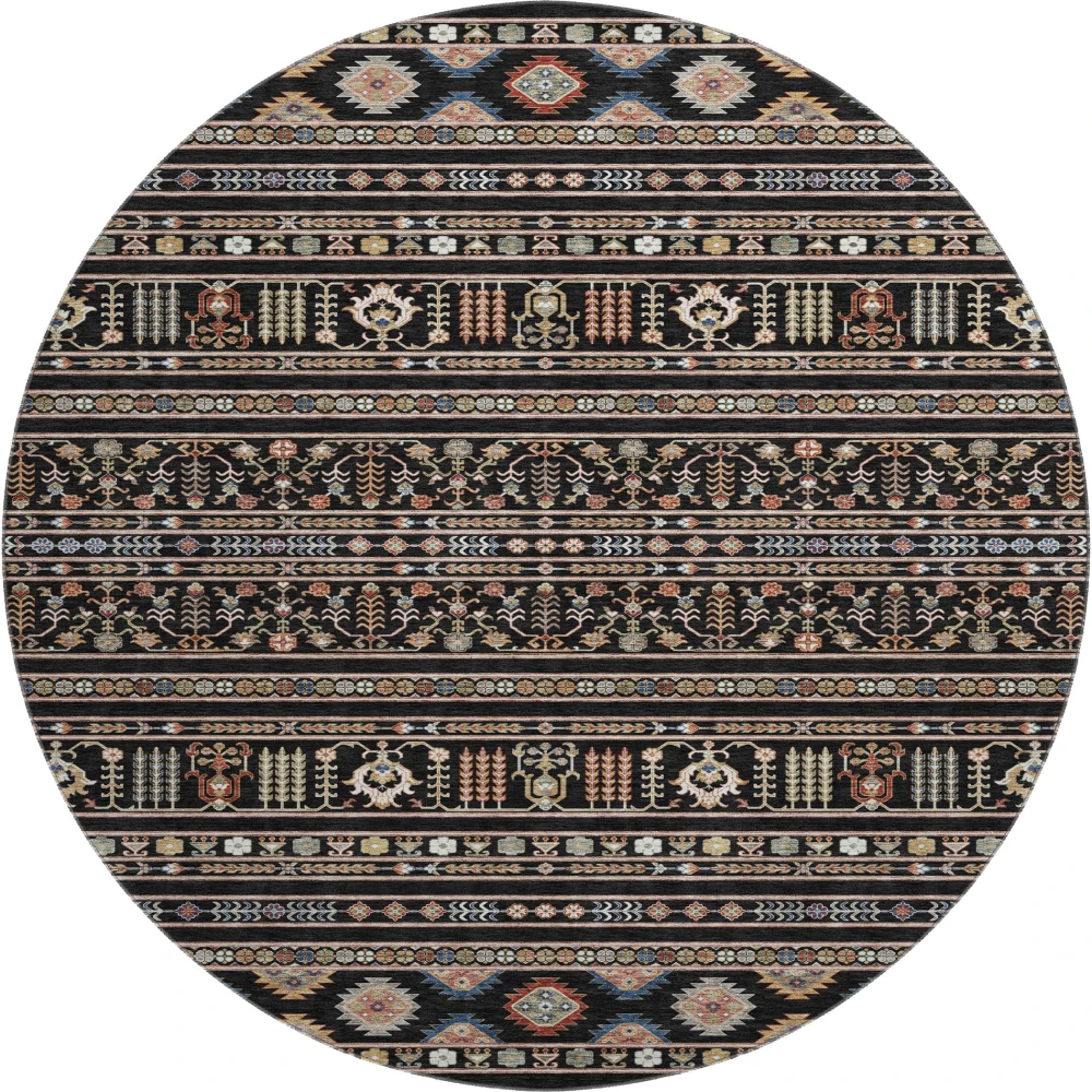 Mayfield AMF2244 Black 8' x 8' Rug