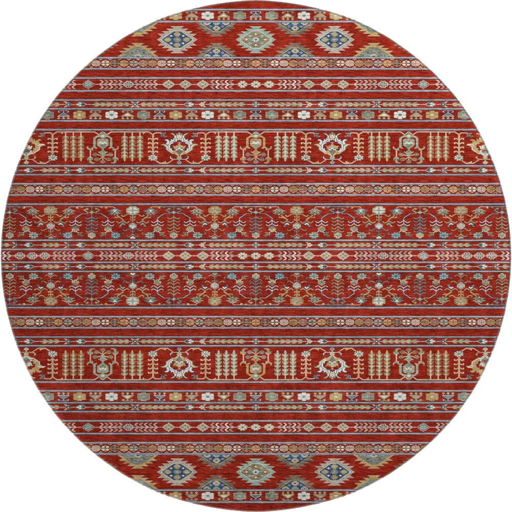 Mayfield AMF2244 Red 8' x 8' Rug