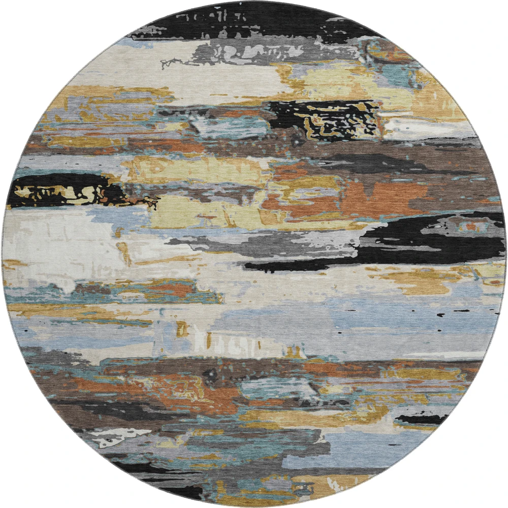 Mayfield AMF2249 Black 8' x 8' Rug