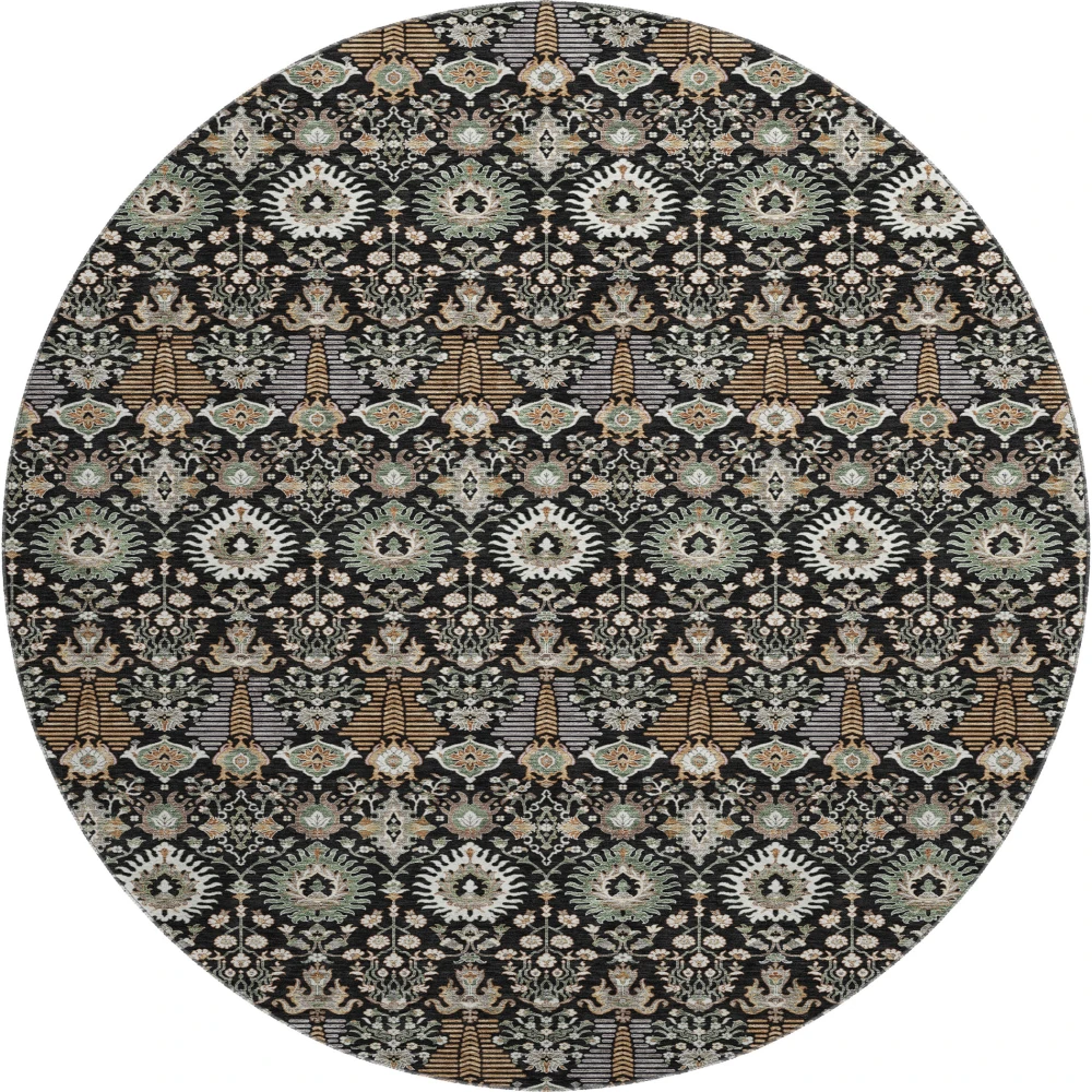 Mayfield AMF2251 Black 8' x 8' Rug