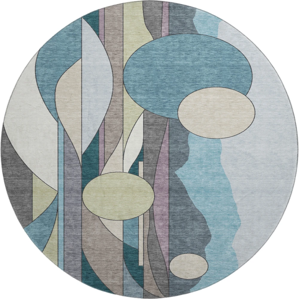 Mayfield AMF2252 Teal 8' x 8' Rug