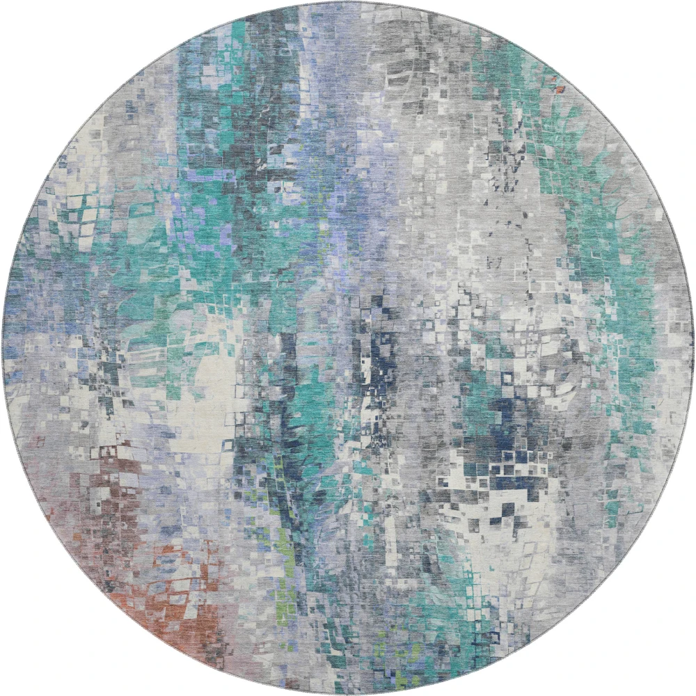 Mayfield AMF2254 Teal 8' x 8' Rug