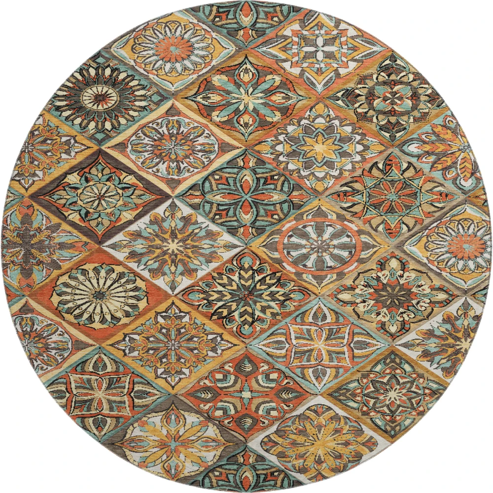 Mayfield AMF2256 Gold 8' x 8' Rug