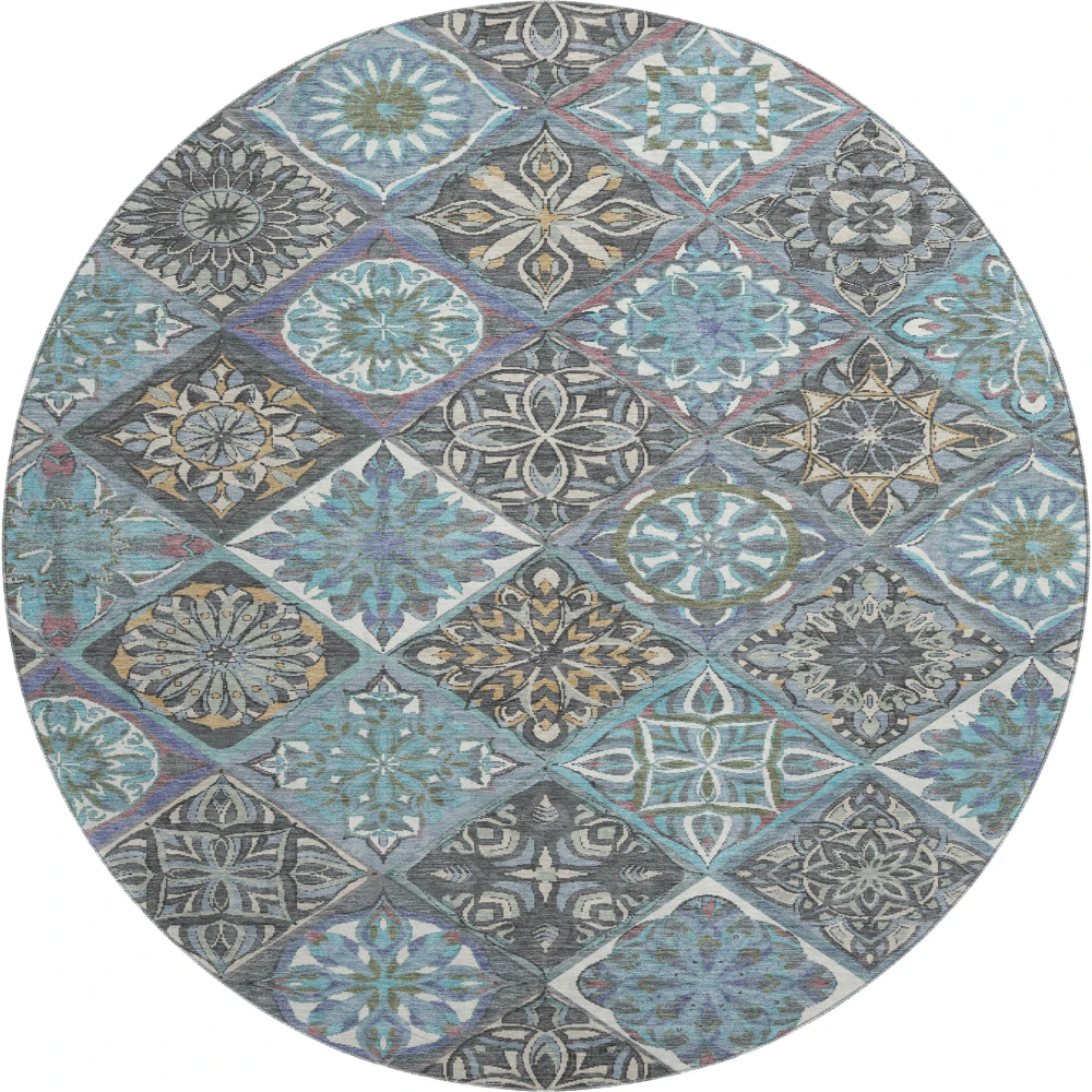 Mayfield AMF2256 Teal 8' x 8' Rug