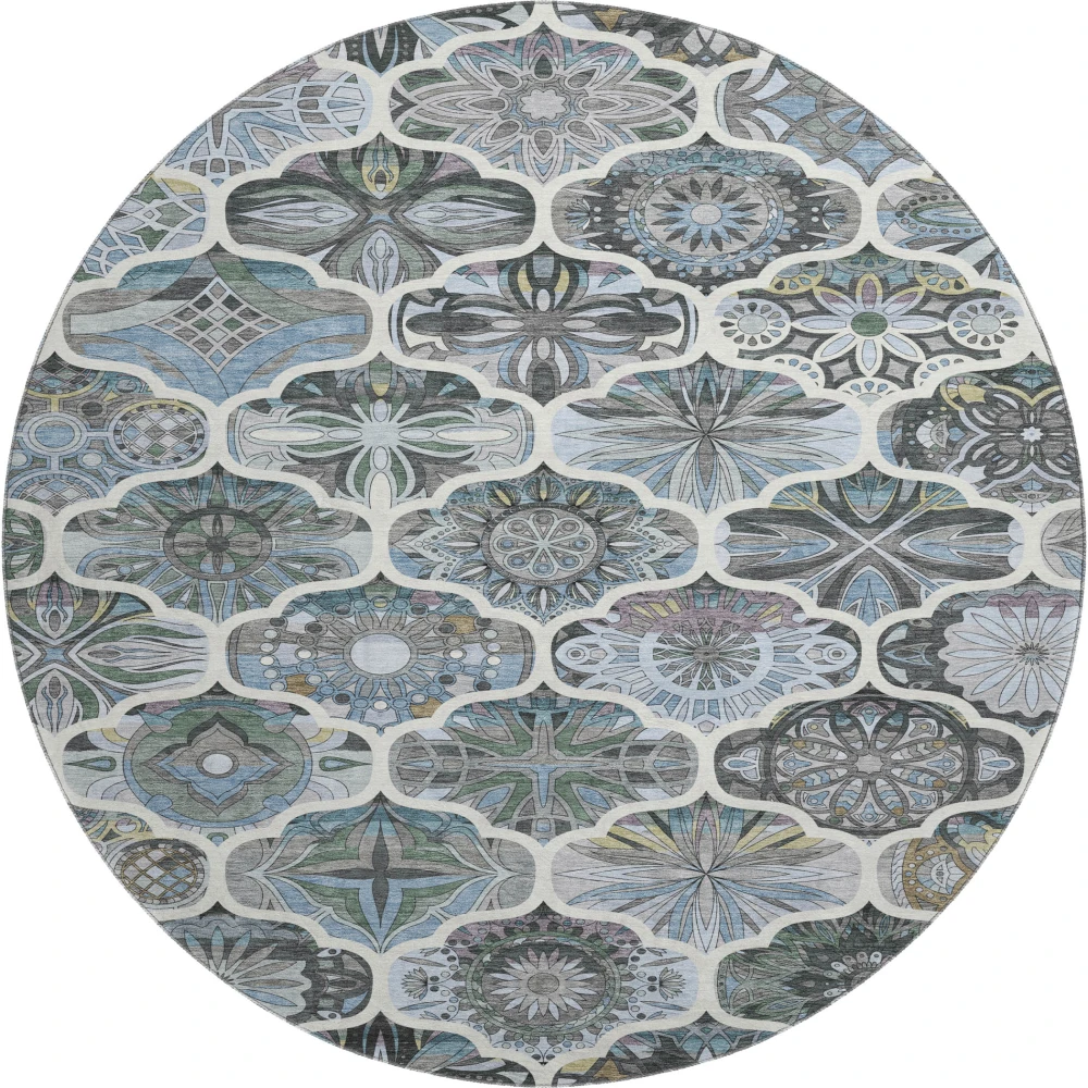Mayfield AMF2257 Blue 8' x 8' Rug