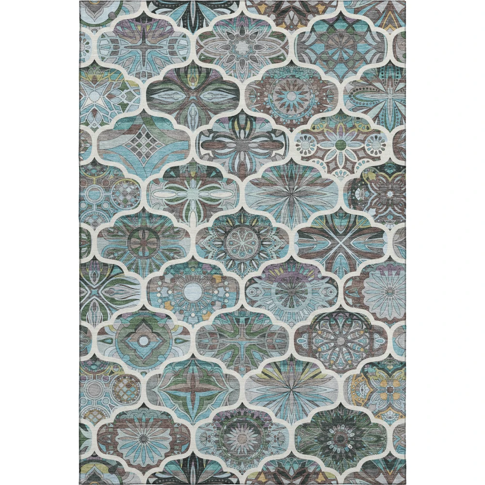 Mayfield AMF2257 Teal 9' x 12' Rug