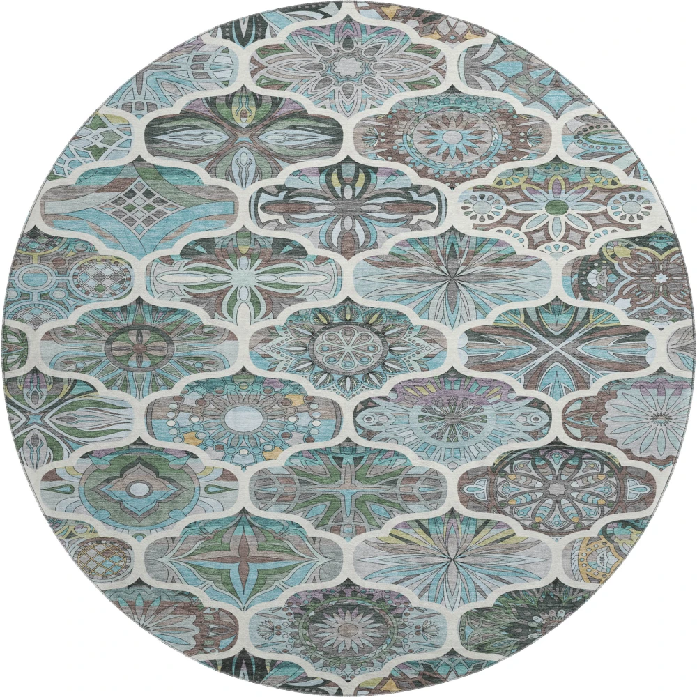 Mayfield AMF2257 Teal 8' x 8' Rug
