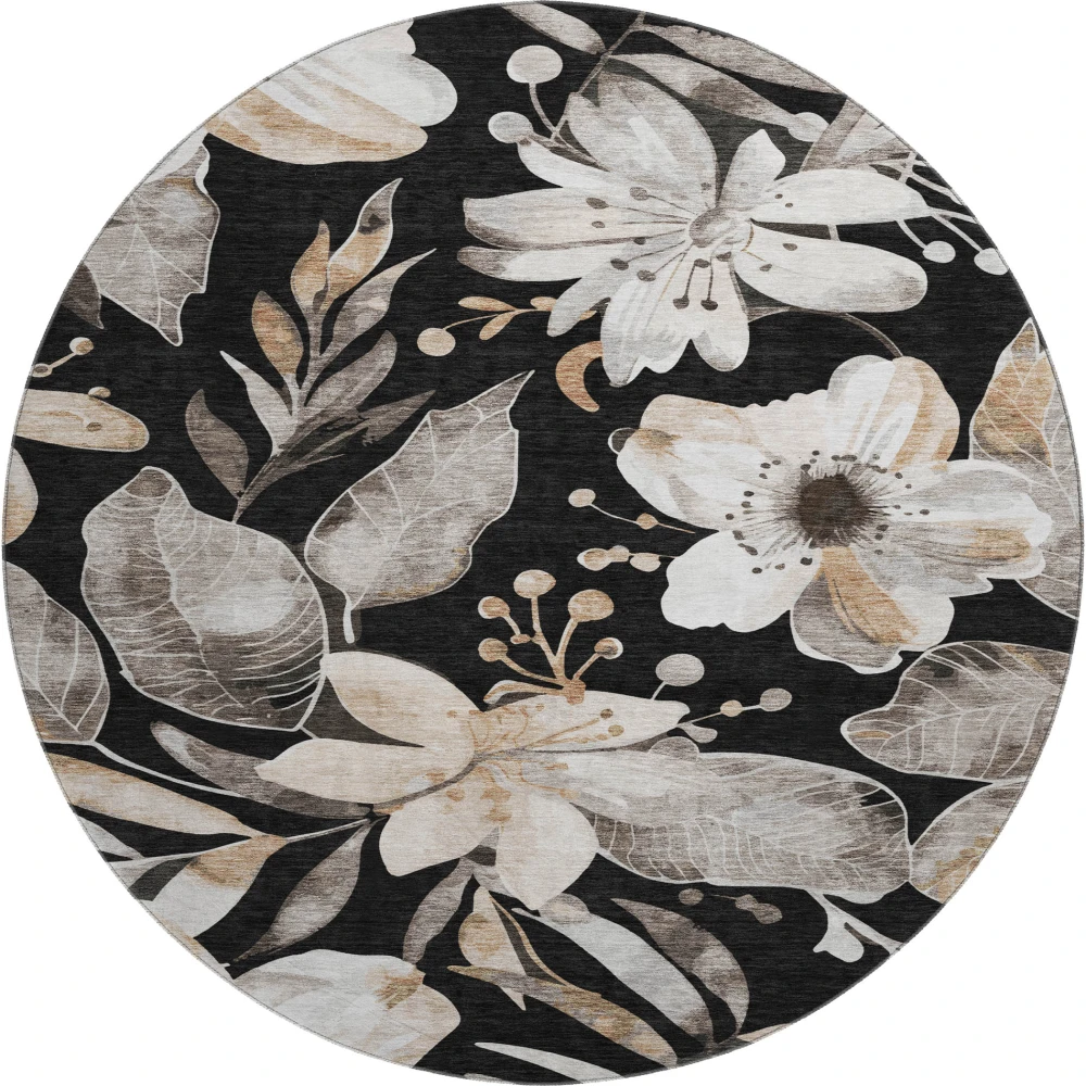 Mayfield AMF2260 Black 8' x 8' Rug