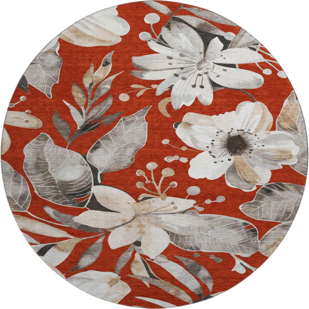 Mayfield AMF2260 Red 8' x 8' Rug