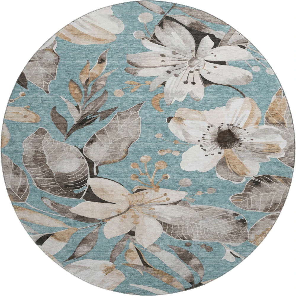 Mayfield AMF2260 Teal 8' x 8' Rug