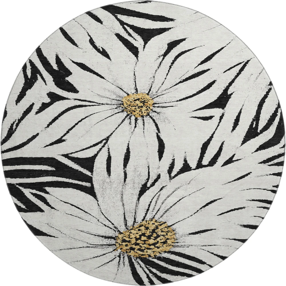 Mayfield AMF2263 Black 8' x 8' Rug