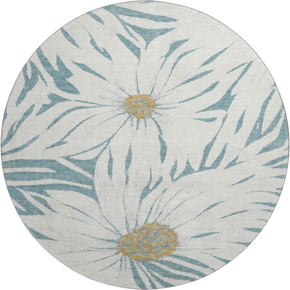 Mayfield AMF2263 Teal 8' x 8' Rug