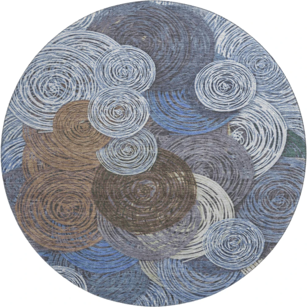 Mayfield AMF2267 Blue 8' x 8' Rug