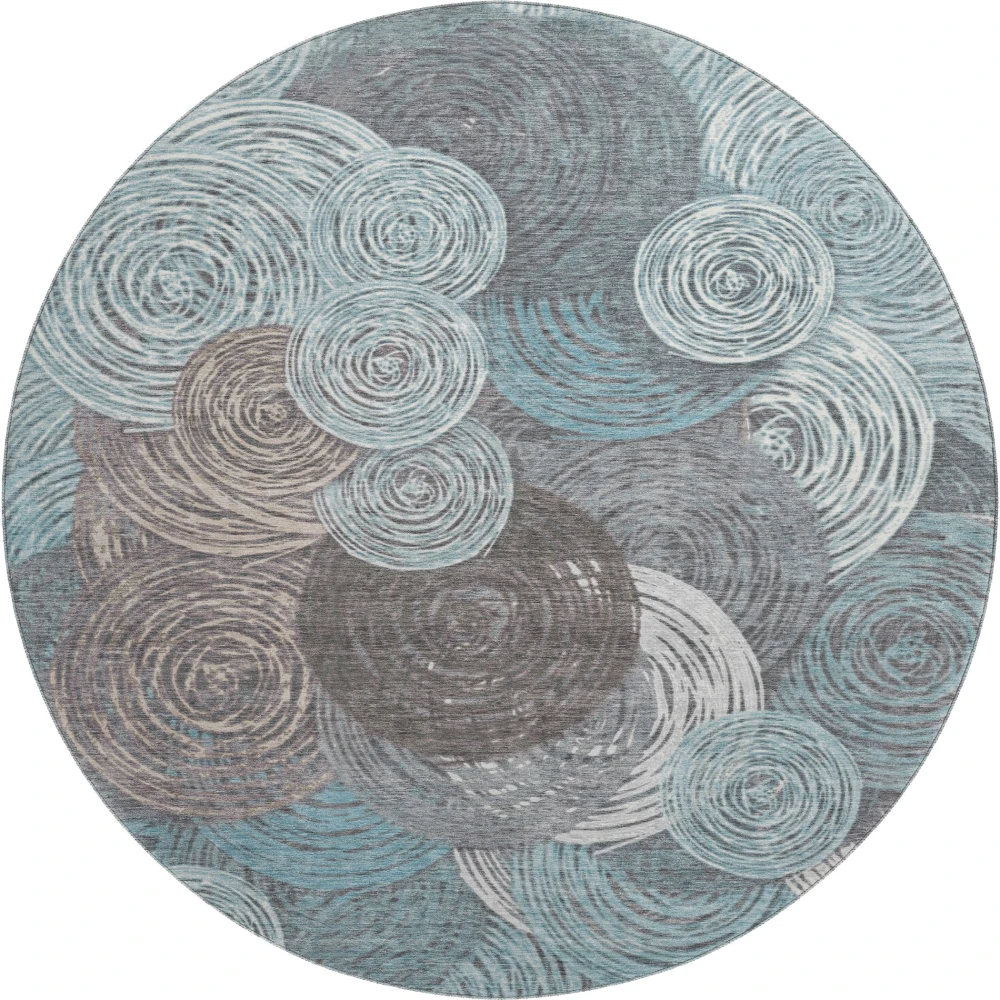 Mayfield AMF2267 Teal 8' x 8' Rug