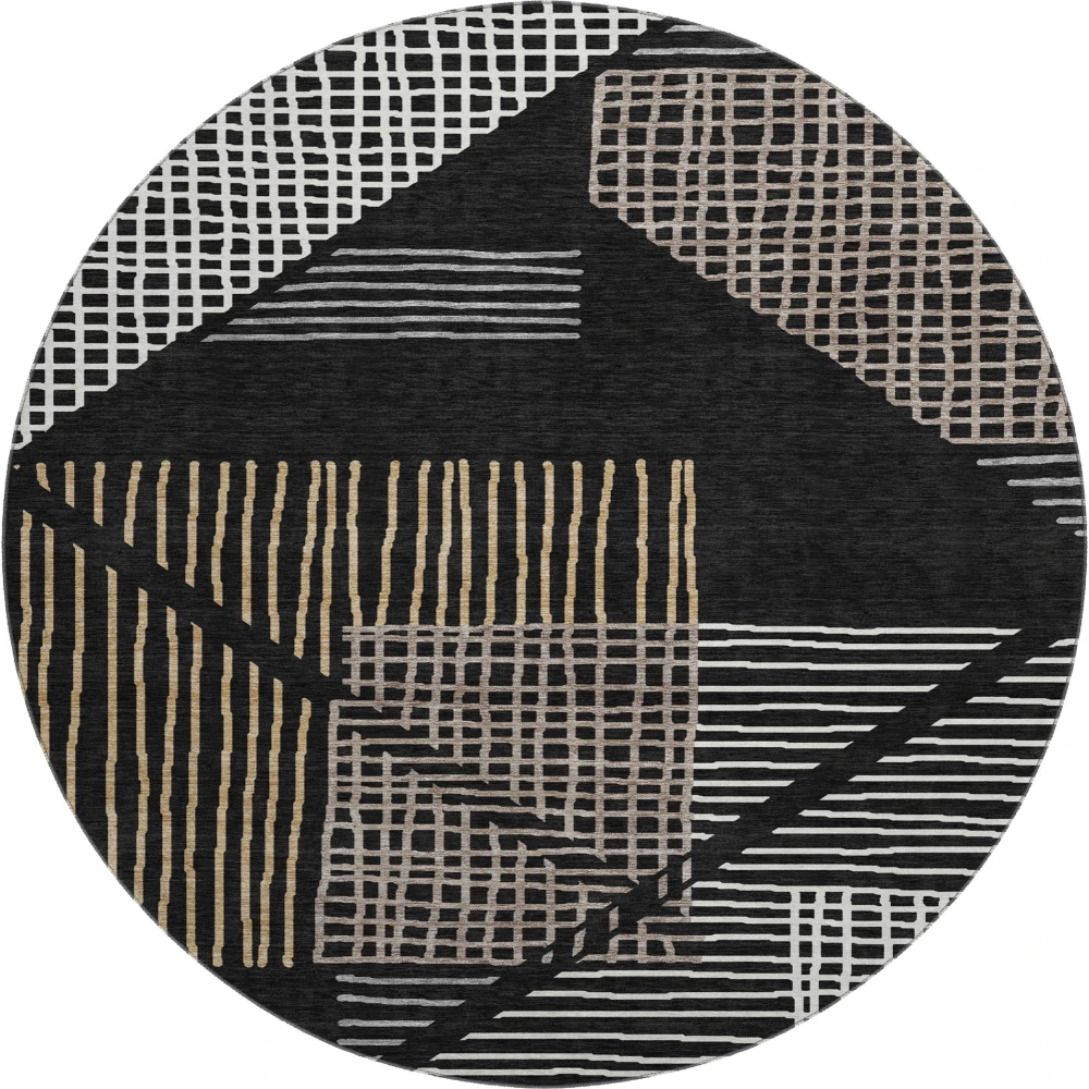 Mayfield AMF2270 Black 8' x 8' Rug