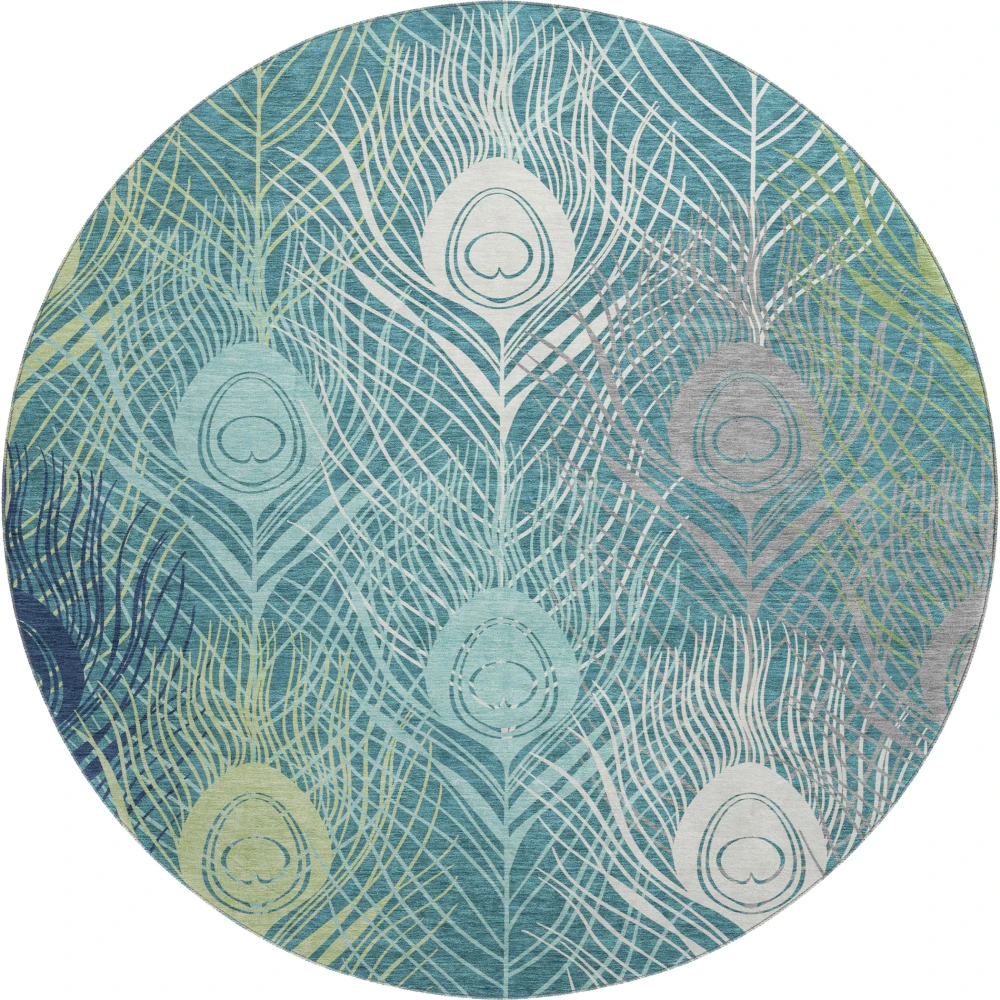Mayfield AMF2273 Teal 8' x 8' Rug
