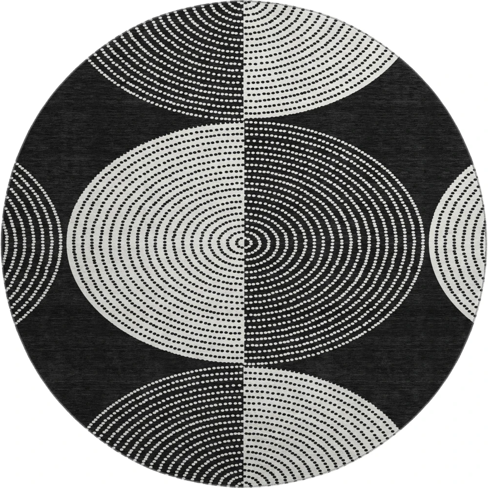 Mayfield AMF2275 Black 8' x 8' Rug