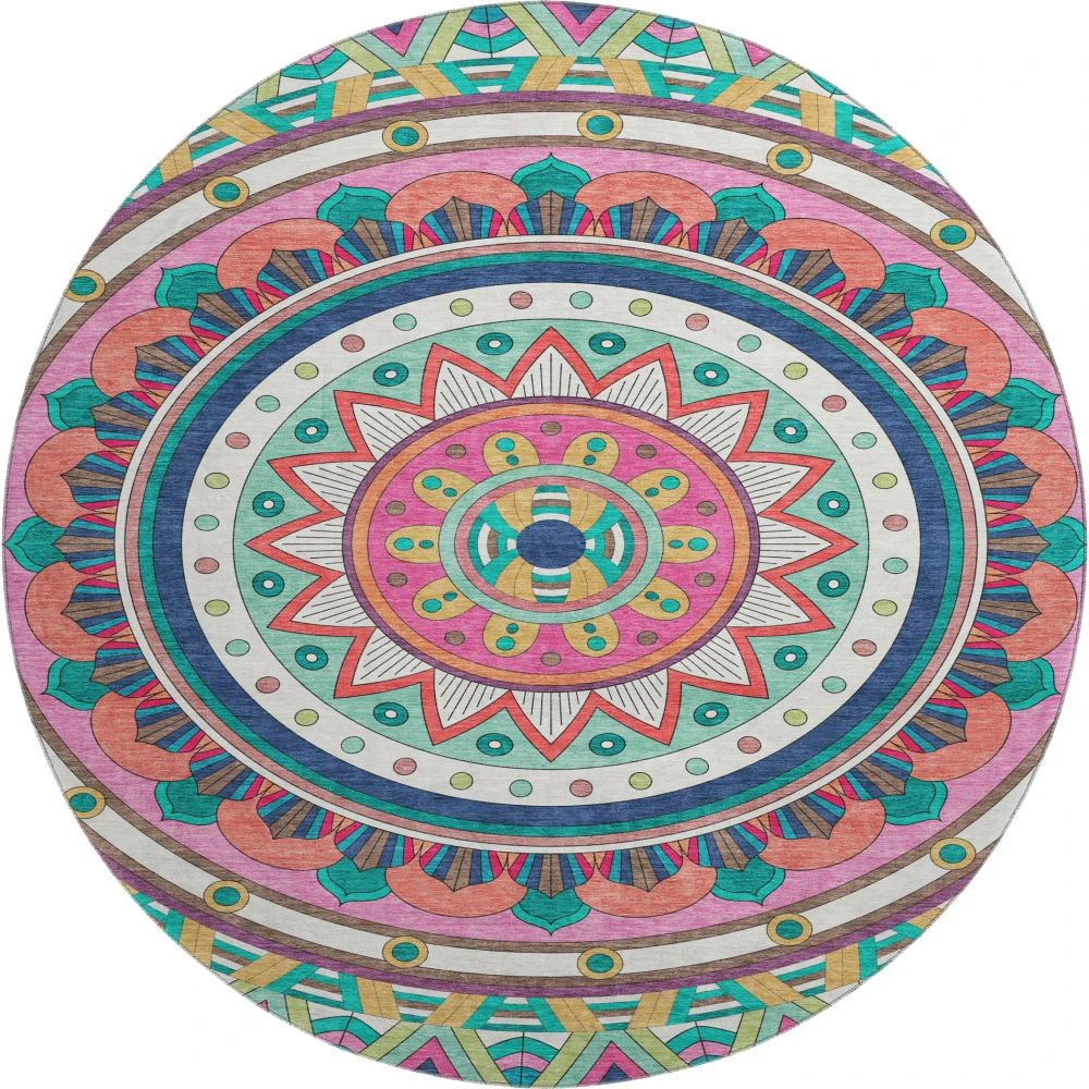 Mayfield AMF2277 Pink 8' x 8' Rug
