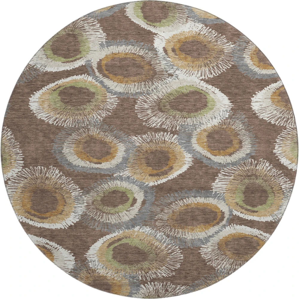 Mayfield AMF2278 Brown 8' x 8' Rug