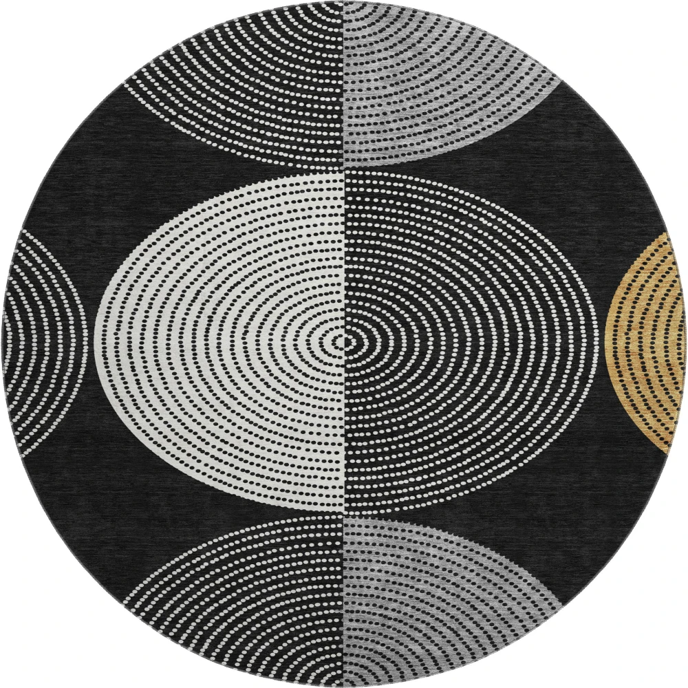 Mayfield AMF2281 Black 8' x 8' Rug