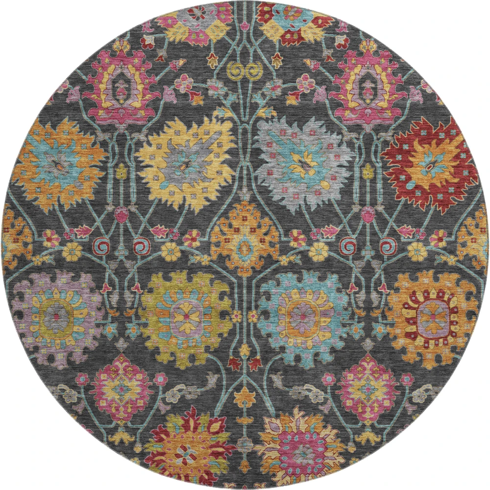 Mayfield AMF2288 Black 8' x 8' Rug
