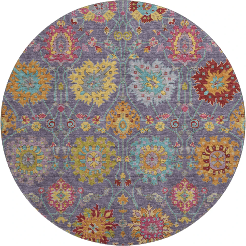 Mayfield AMF2288 Purple 8' x 8' Rug