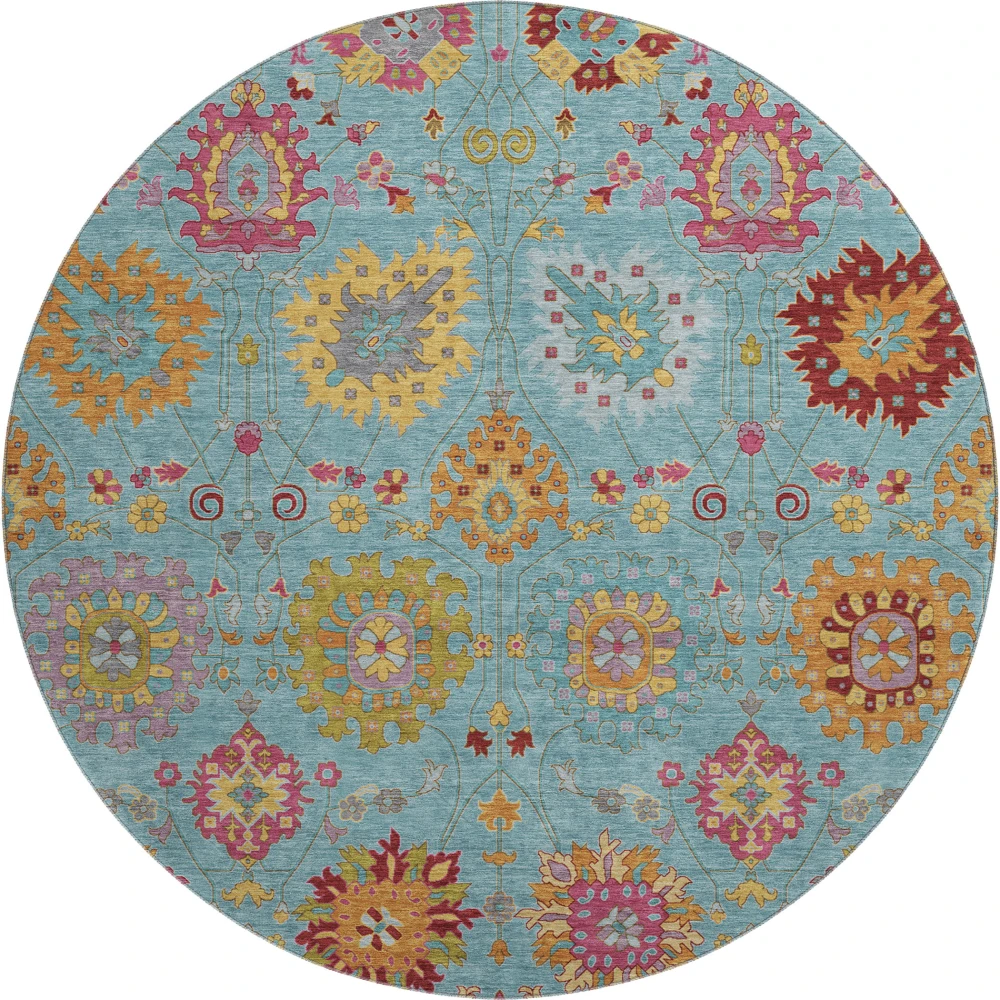 Mayfield AMF2288 Teal 8' x 8' Rug