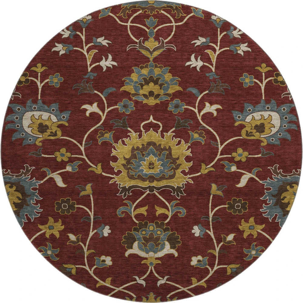 Mayfield AMF2290 Burgundy 8' x 8' Rug