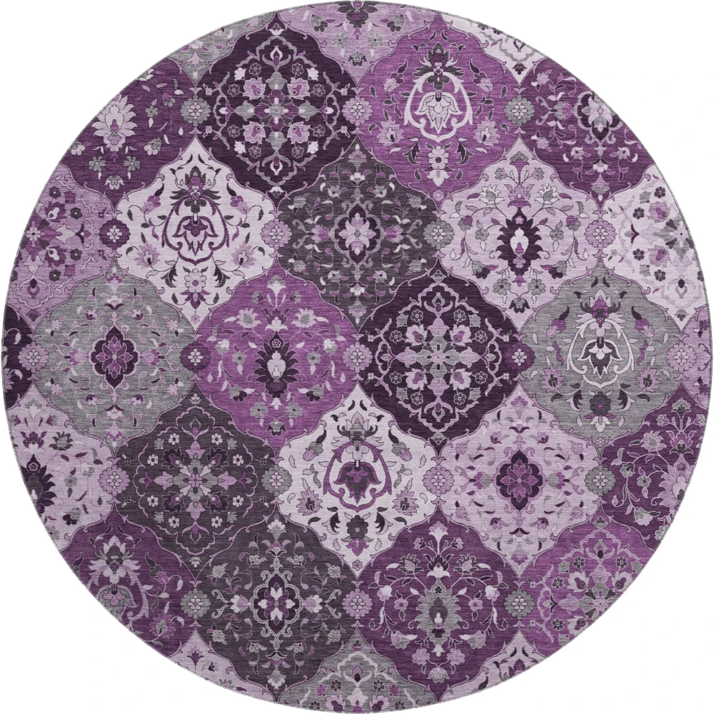 Mayfield AMF2292 Purple 8' x 8' Rug