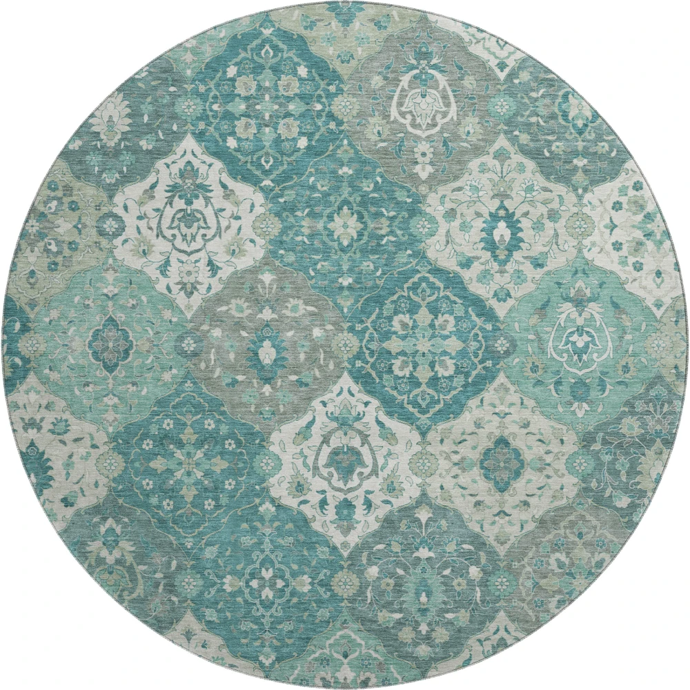 Mayfield AMF2292 Teal 8' x 8' Rug