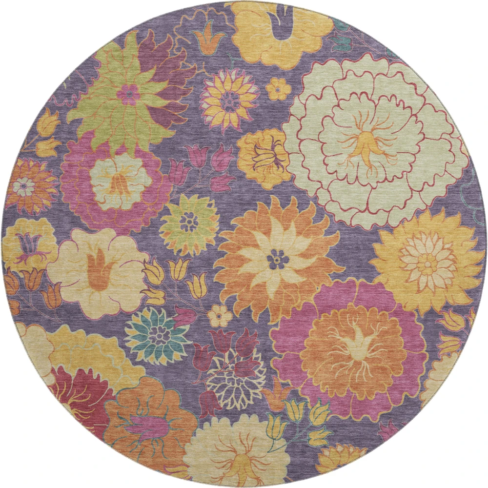Mayfield AMF2293 Purple 8' x 8' Rug