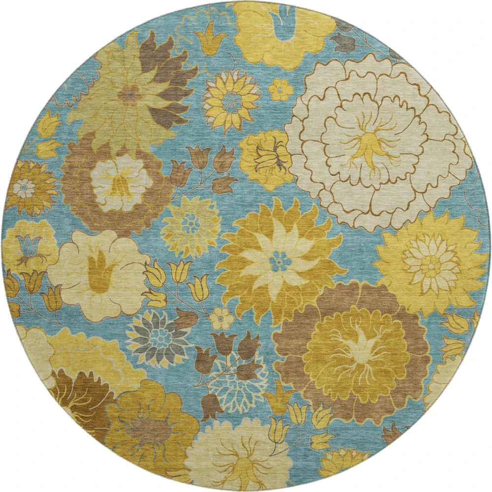 Mayfield AMF2294 Aqua 8' x 8' Rug