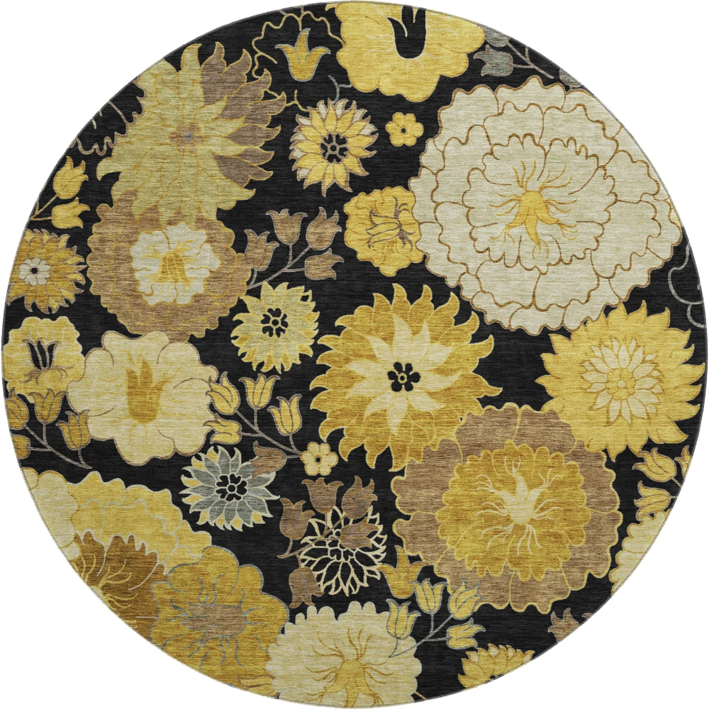 Mayfield AMF2294 Black 8' x 8' Rug