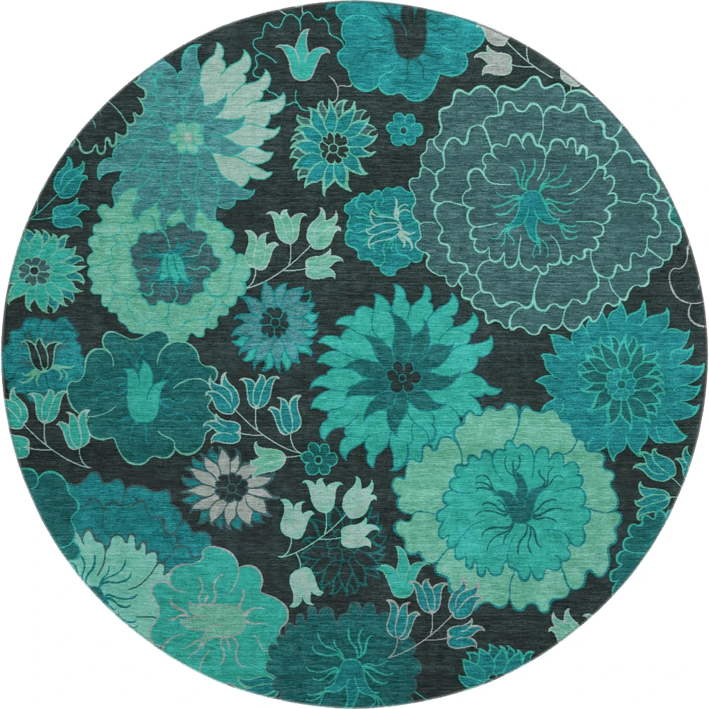 Mayfield AMF2295 Teal 8' x 8' Rug