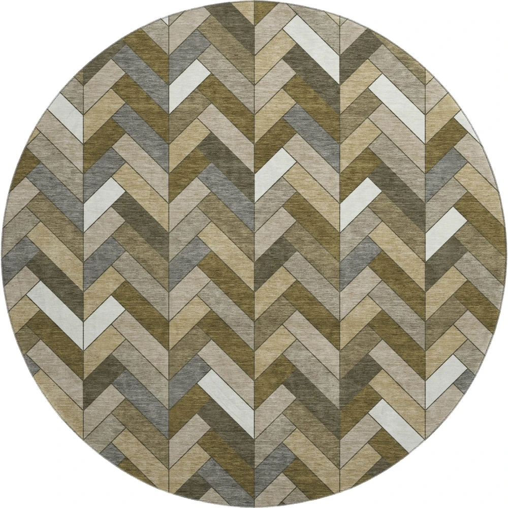 Mayfield AMF2296 Brown 8' x 8' Rug