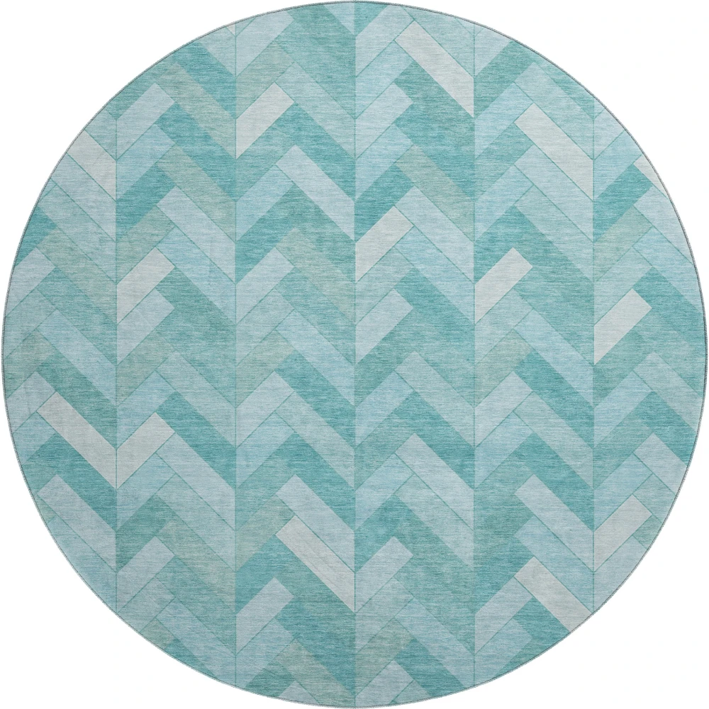 Mayfield AMF2297 Aqua 8' x 8' Rug