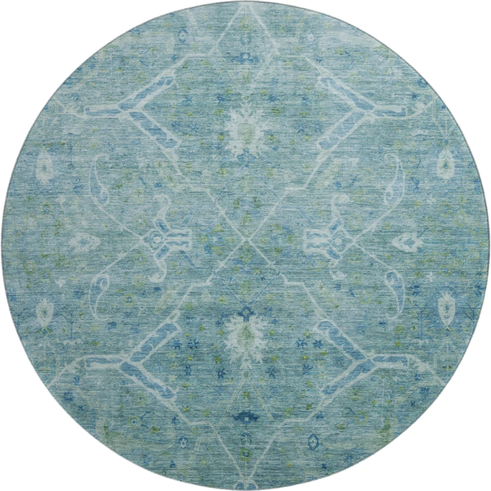 Mayfield AMF2298 Turquoise 8' x 8' Rug