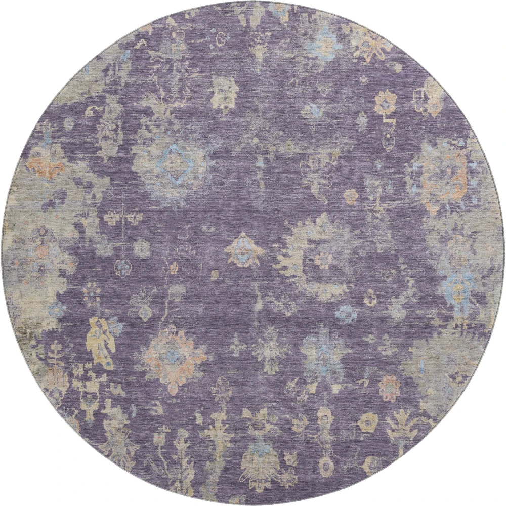 Mayfield AMF2302 Plum 8' x 8' Rug