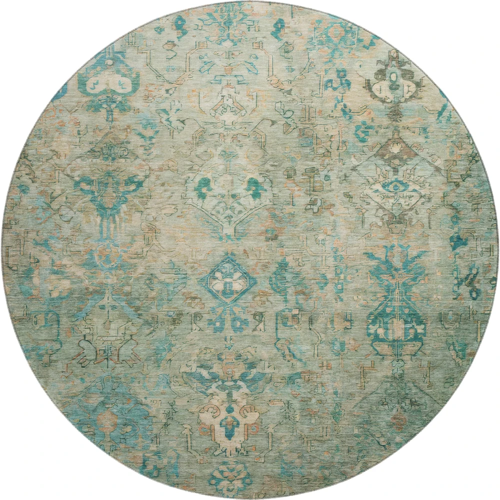 Mayfield AMF2320 Teal 8' x 8' Rug