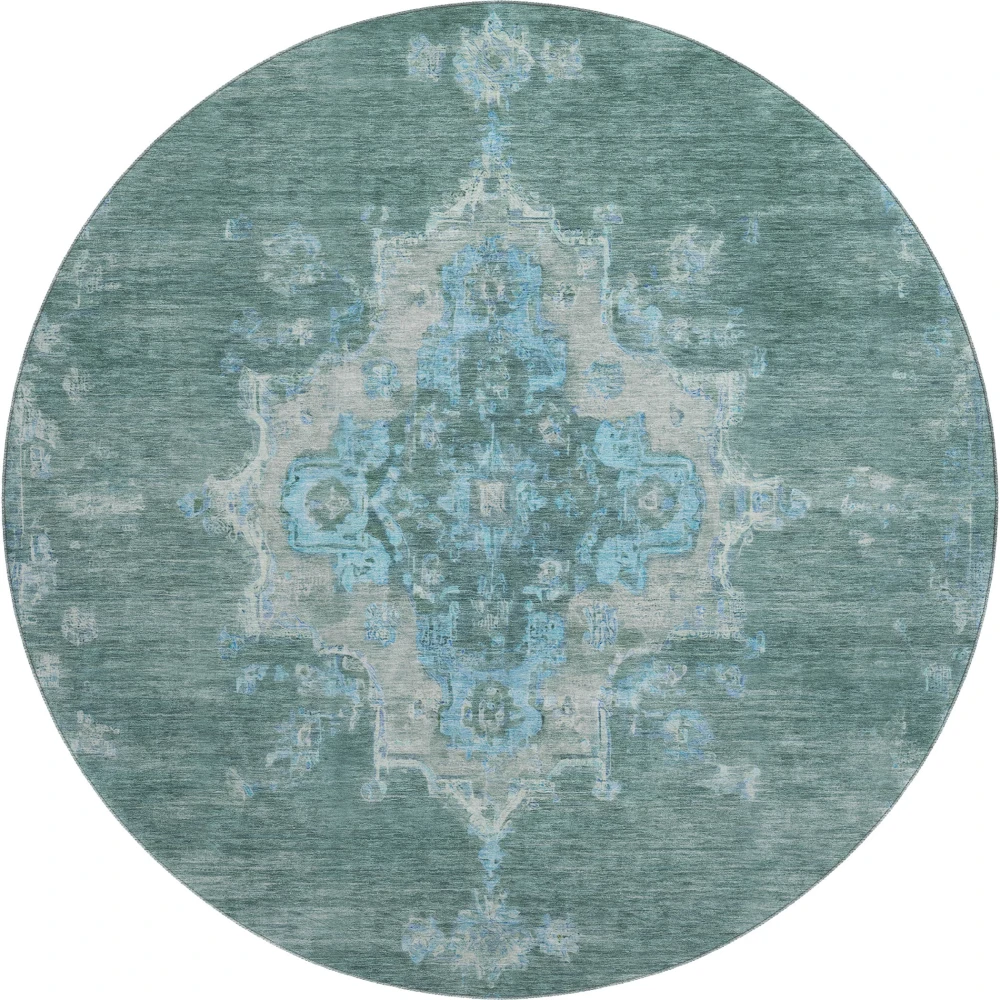 Mayfield AMF2321 Teal 8' x 8' Rug