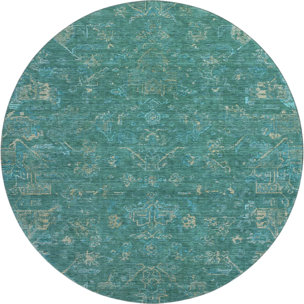 Mayfield AMF2322 Teal 8' x 8' Rug
