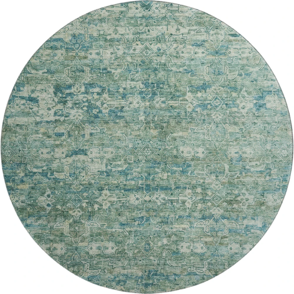 Mayfield AMF2324 Teal 8' x 8' Rug