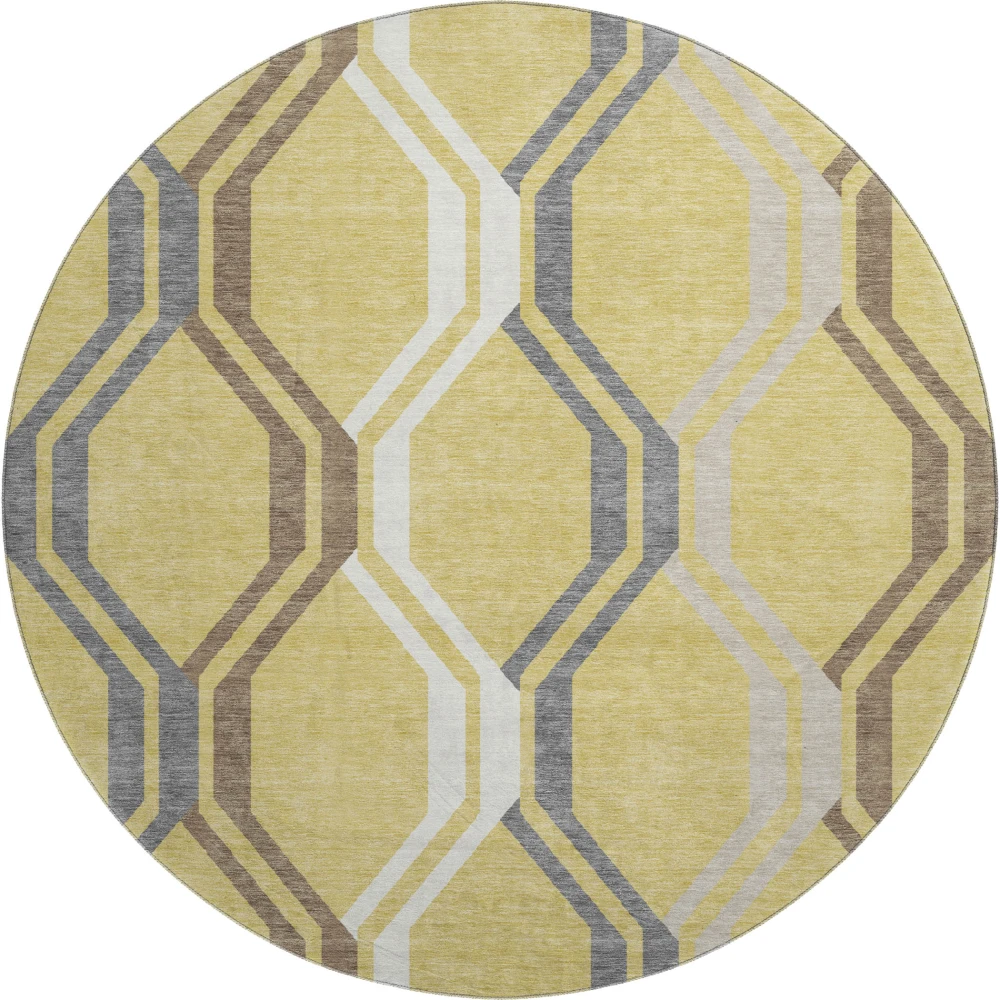 Mayfield AMF2326 Gold 8' x 8' Rug